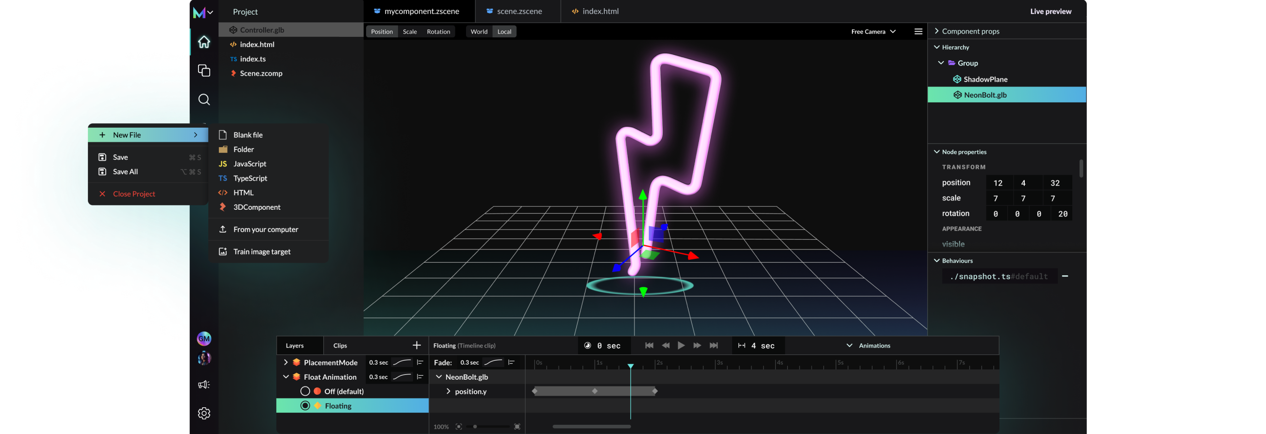 Build 3D Websites